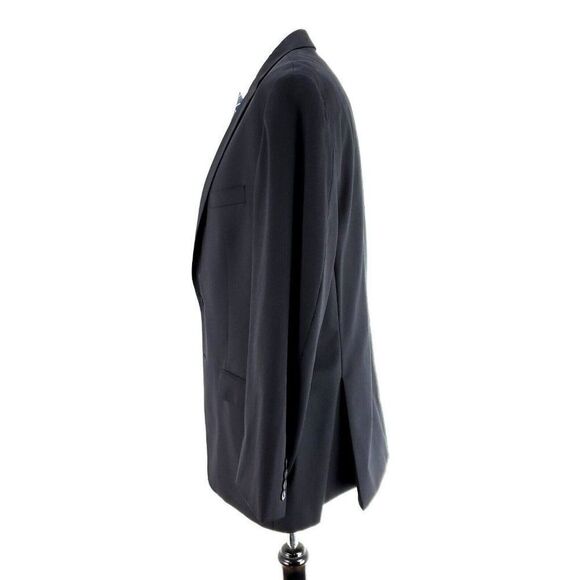 Calvin Klein Wool 2 Button Blazer 42R Or Slim Fit 44R Gray Herringbone - Picture 4 of 10